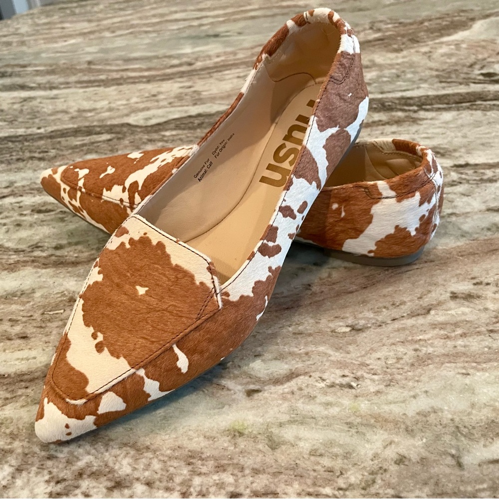Hush Puppies Women’s Flats in Calf Hair Flats (“Hazel Pointe Loafer” NWOT